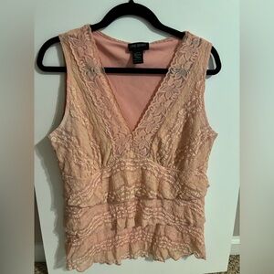 Lane Bryant Blush Lace Top